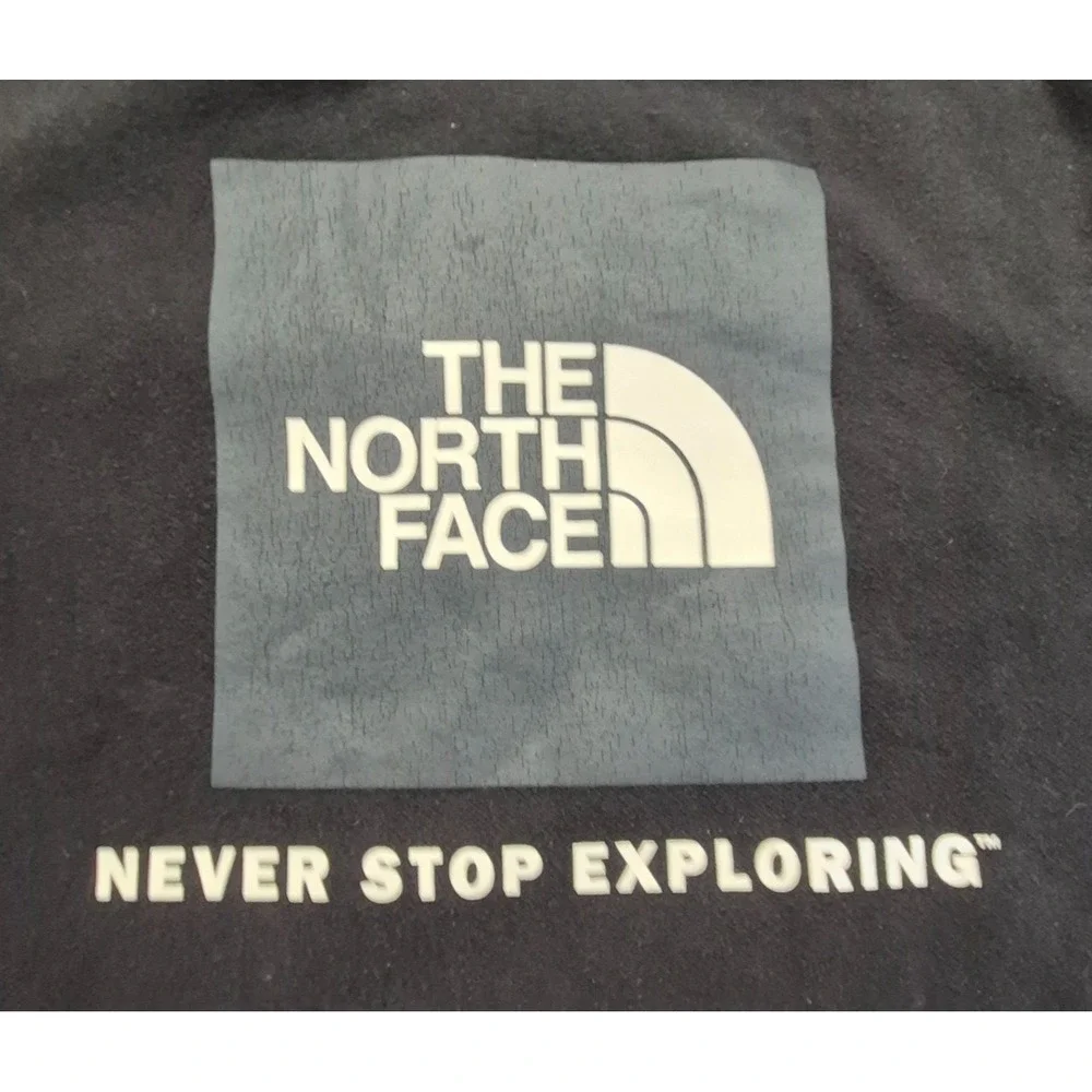 The North Face Men's M Box NSE Pullover Hoodie Black 2 Side Graphics Drawstring